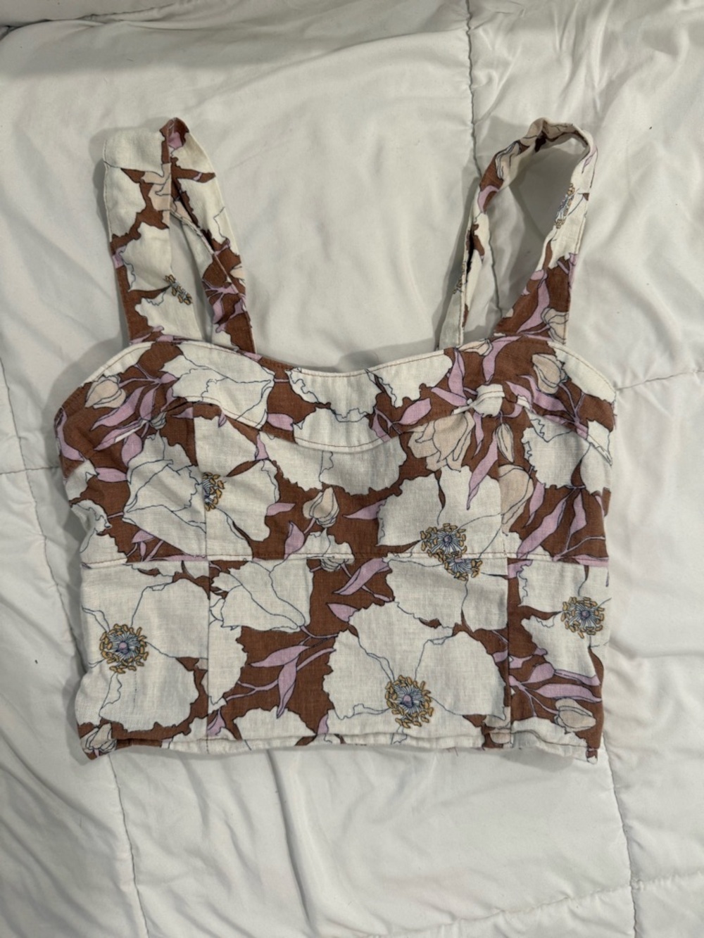 Abercrombie and Fitch Floral Print Cropped Top​